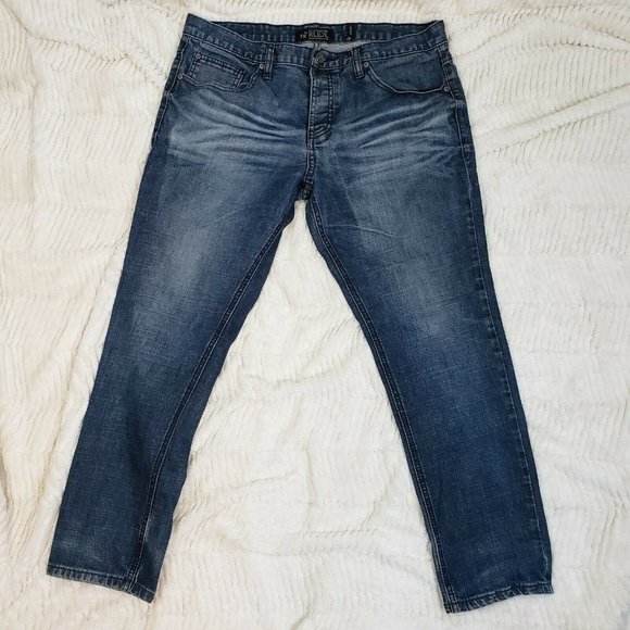 Rude Womens Blue Medium Wash Regular Fit Denim Skinny Jeans Size 36 - Picture 2 of 7